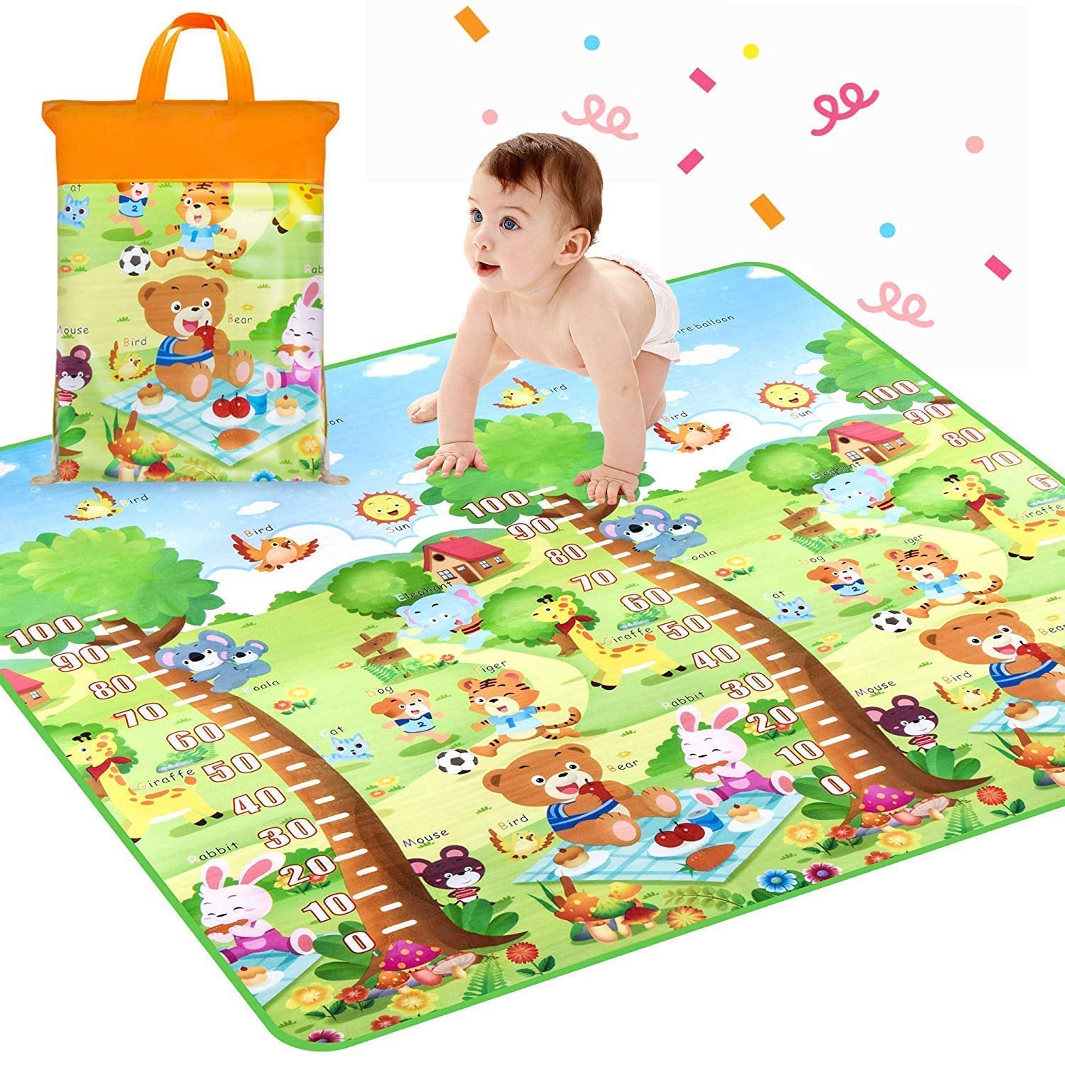 8059 Waterproof Double Side Baby Play Floor Mat for Kids Home With Bag (Size 120 x 180cm) 8059 Waterproof Double Side Baby Play Floor Mat for Kids Home With Bag (Size 120 x 180cm)